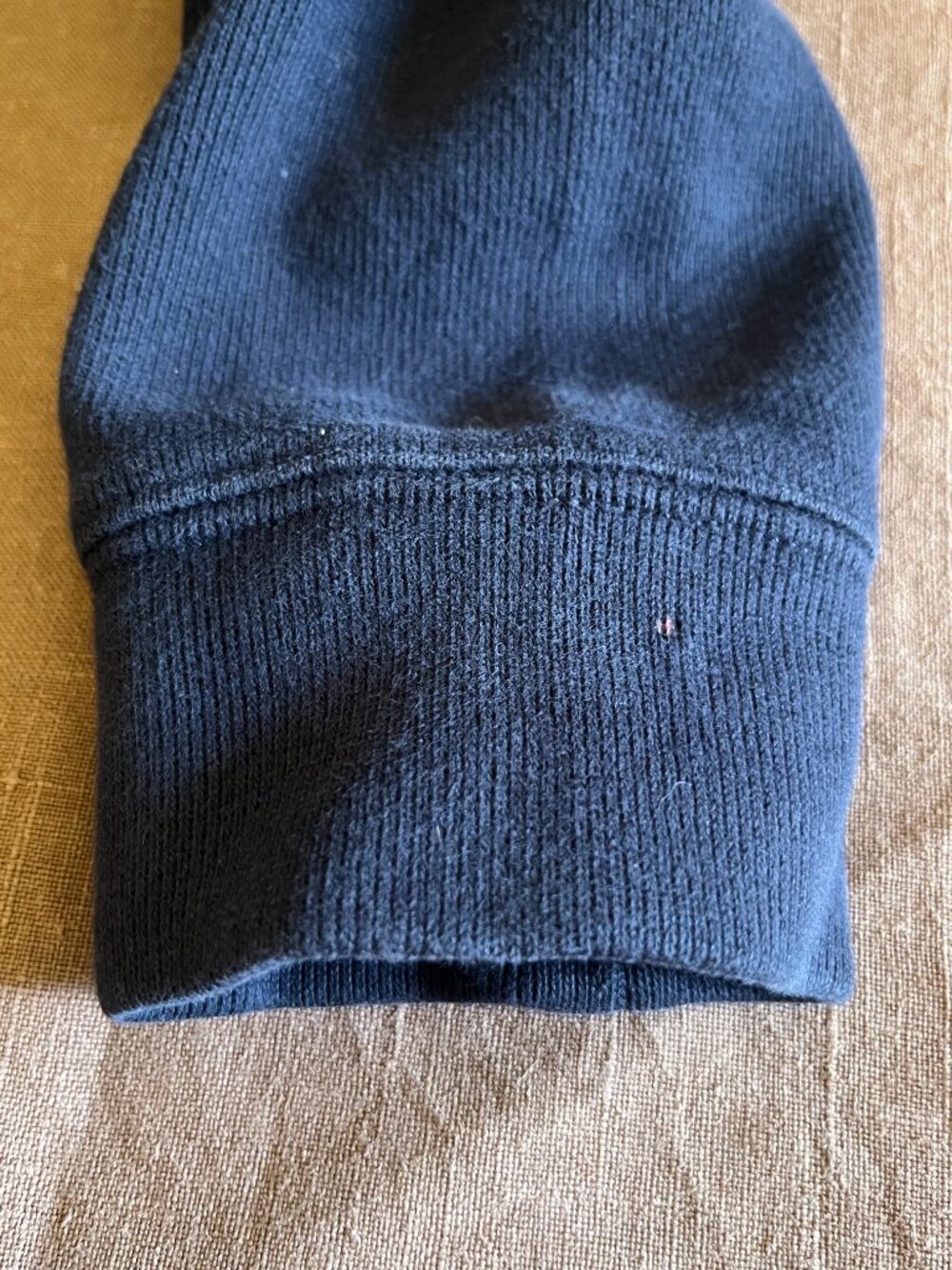 Polo Ralph Lauren 1/4 Zip 100% Cotton Knit Pullover Sweater in Navy Size M - Picture 8 of 8